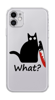 Чехол на Apple iPhone 11 "Котик с ножом" Case Place