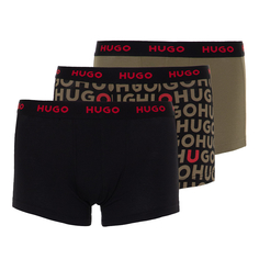 Мужские трусы Medium Grey 3-Pack Logo Waistband Trunk Hugo Boss