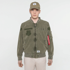 Мужской бомбер L-2B Rip And Repair Flight Bomber Alpha Industries