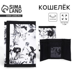 Кошелек женский flowers на липучке Nazamok