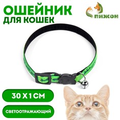 Ошейник кошачий со светоотражающим покрытием Пижон