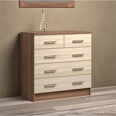 Комод эра, 800 × 830 × 440, ясень шимо светлый/ясень шимо темный No Brand