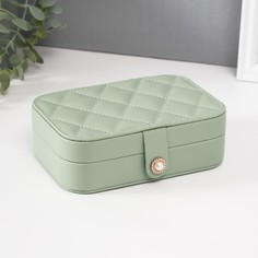 Шкатулка кожзам для украшений No Brand