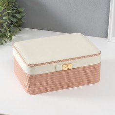 Шкатулка кожзам для украшений No Brand