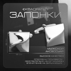 Запонки стальные Queen Fair