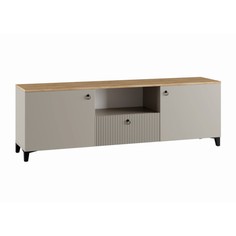 Тумба под тв ника, 1500х410х516, кашемир/дуб/бежевый мдф No Brand
