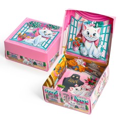Коробка подарочная с 3д, коты-аристократы, 15 х 15 х 7 см Disney
