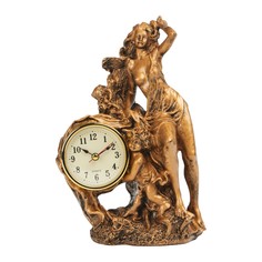 Часы настольные интерьерные, на батарейках ааа , 21.5 х 13.5 х 8.5 см , d-6 см No Brand