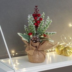 Новогодняя композиция на стол Зимнее волшебство