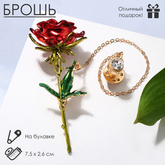 Брошь со значком на цепочке Queen Fair