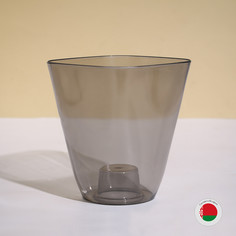 Горшок для орхидей, 2,5 л, 16,4 × 18,5 см пластик, прозрачно-серый No Brand