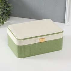 Шкатулка кожзам для украшений No Brand