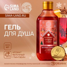 Гель для душа ural lab, 300 мл, аромат яблочного глинтвейна, новый год