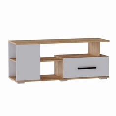 Тумба тв парус-4, 1200 х 375 х 490, дуб крафт золотой/белый No Brand