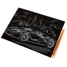 Гравюра МУЛЬТИ АРТ SCRATCHART-SLV-CAR5
