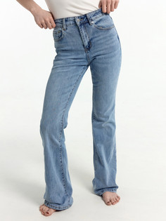 Брюки женские джинсовые flare fit голубые Mark Formelle