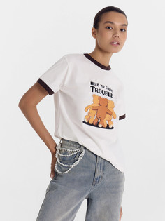 Футболка женская белая с мишками Mark Formelle