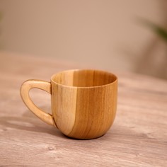 Кружка, тиковое дерево 11х8х7 см No Brand