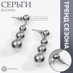 Серьги пластик Queen Fair