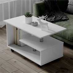 Журнальный стол консул-5, 900х500х560, белый No Brand