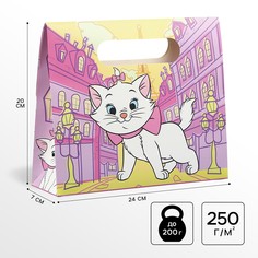 Пакет-коробка, коты аристократы, 24х20х7 см Disney