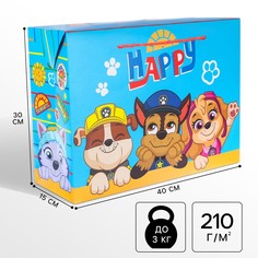 Пакет-коробка, 40 х 30 х 15 см PAW Patrol
