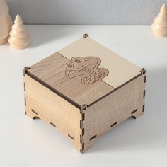 Новогодняя шкатулка комбинированная No Brand