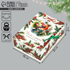 Складная новогодняя коробка-книга Дарите счастье