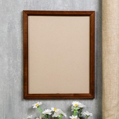 Фоторамка дерево 24х30 см, орех ( пластиковый экран) No Brand