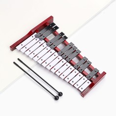 Музыкальный инструмент металлафон 25 тонов, 2 палочки, чехол Music Life