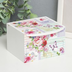 Шкатулка дерево с зеркалом No Brand