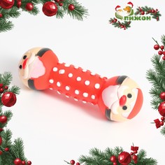 Игрушка-гантель для собак пищащая Пижон