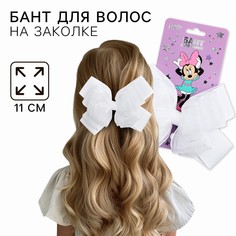 Выпускной. бант для волос на заколке, 13 см, минни маус Disney