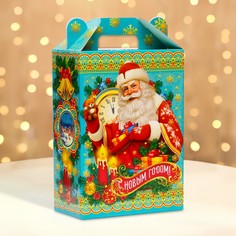 Подарочная коробка новогодняя сказка в дом 18,5 х 10 х 30,5 см. No Brand