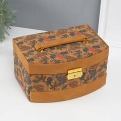 Шкатулка кожзам для украшений No Brand