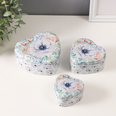 Шкатулка металл сердце No Brand