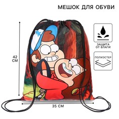 Мешок для обуви 35х42 см, гравити фолз Disney