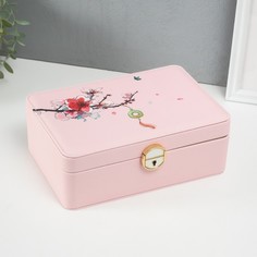 Шкатулка кожзам для украшений No Brand