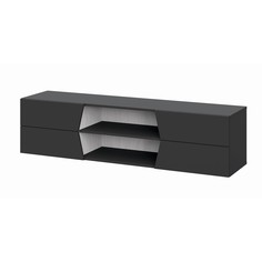 Тумба подвесная оникс 11, 1602x392х400, графит No Brand