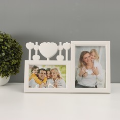 Фоторамка пластик на 2 фото 10х15, 13х18 см No Brand