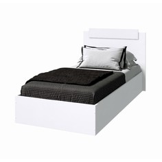 Кровать эко белый гладкий 900х2000 No Brand