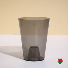 Горшок для орхидей, 1,2 л, 12,5 × 16,6 см, пластик, прозрачно-серый No Brand