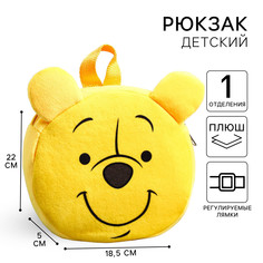 Рюкзак детский дошкольный плюшевый, 18,5 см х 5 см х 22 см Disney