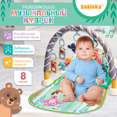 Развивающий музыкальный коврик, звук, свет Zabiaka
