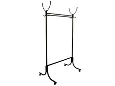 Вешалка напольная на колесах М 13 черный Мебелик