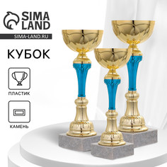 Кубок 132c, наградная фигура, золото, подставка камень, 21 × 7 × 6 см. Командор