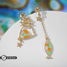 Серьги эмаль Queen Fair