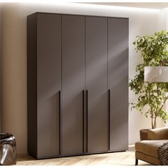 Шкаф норд, четырехстворчатый, 1600х510х2236, графит No Brand