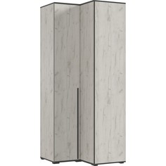 Шкаф норд, угловой, двухстворчатый, 906х906х2236 мм, крафт белый No Brand