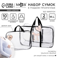 Сумка в роддом с косметичкой Mum&Baby